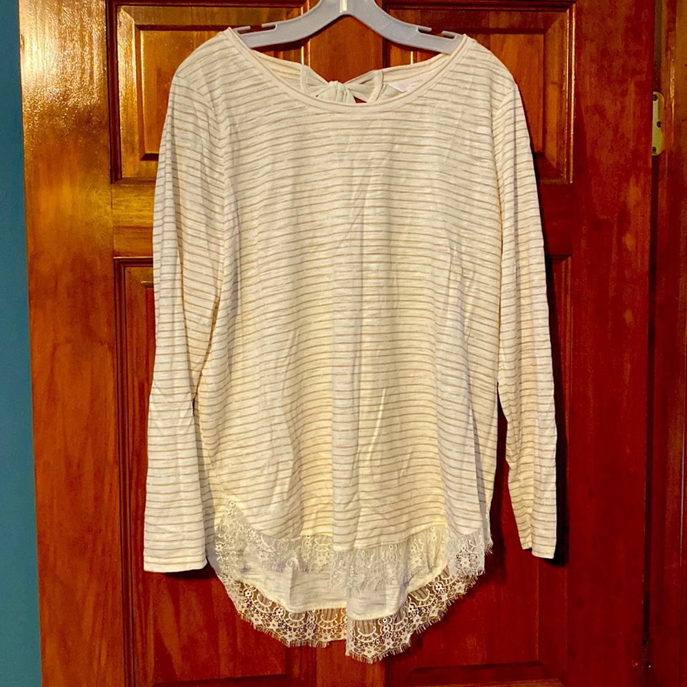 Lace trim tunic